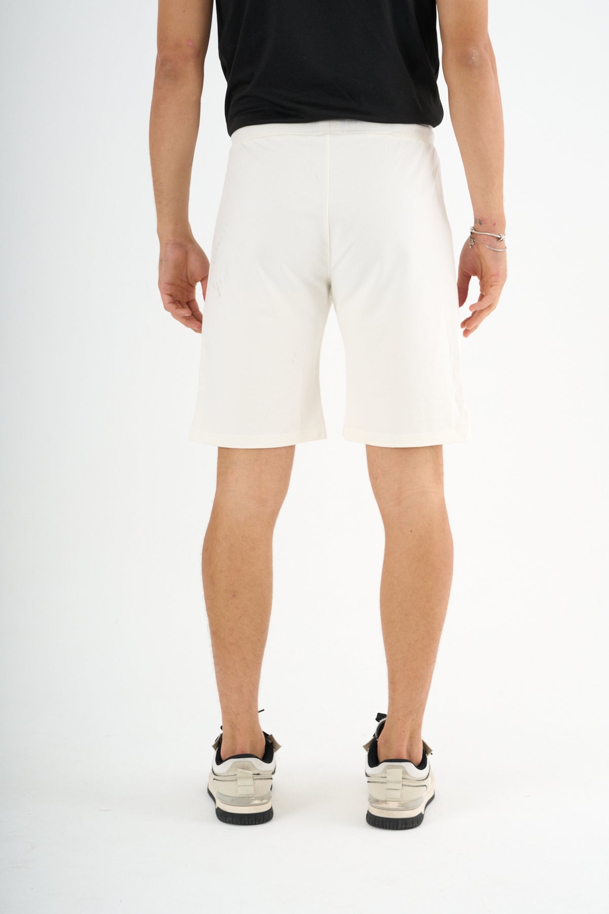 Zane Erkek Comfort Fit Beyaz Şort & Bermuda