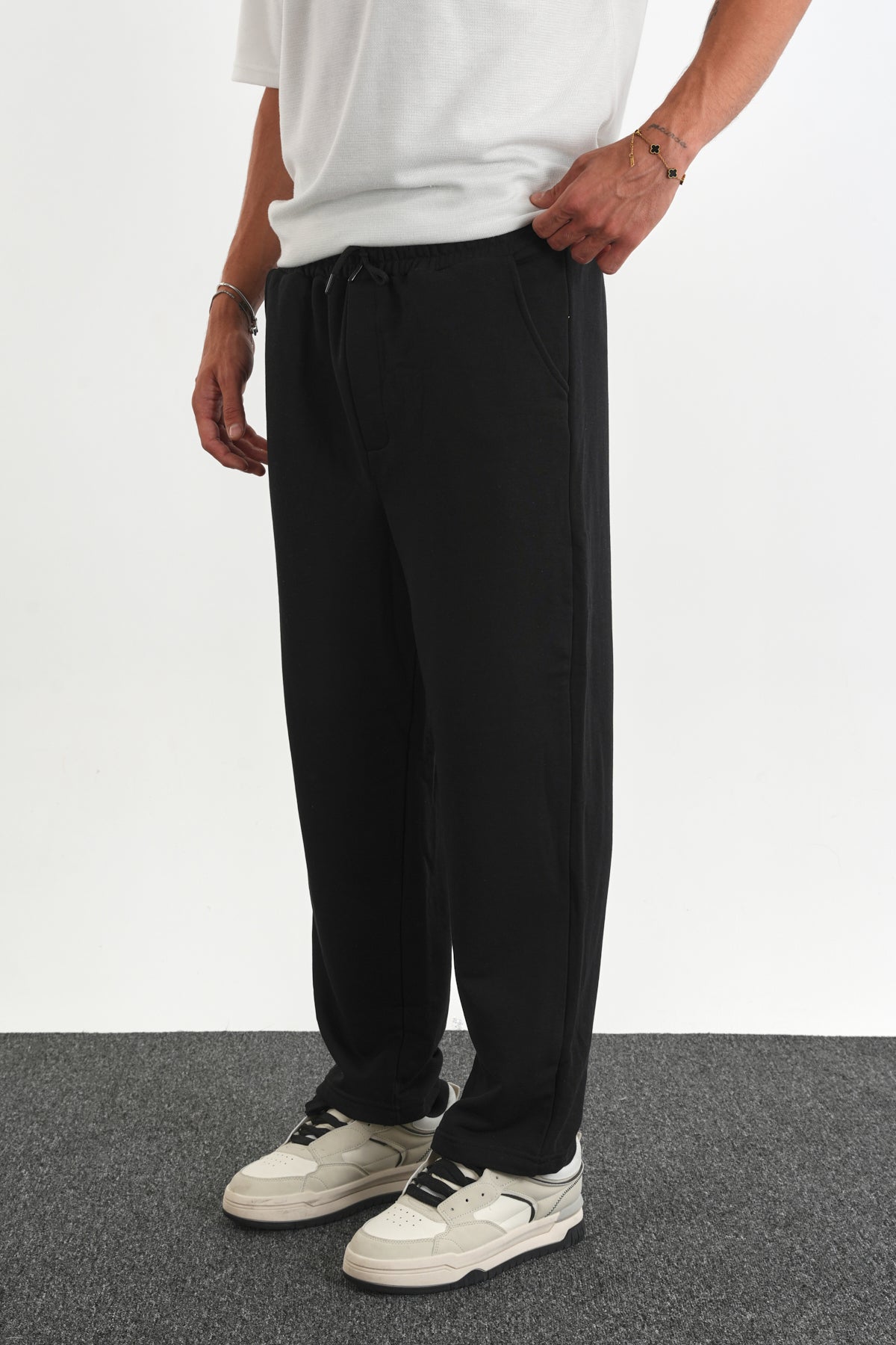 Regular Fit Eşofman Altı Siyah