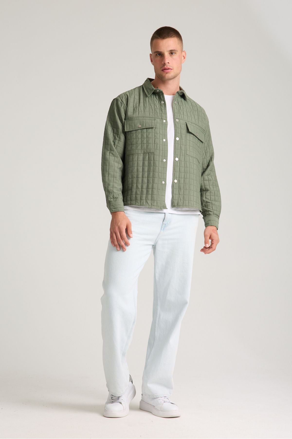 Grit Erkek Oversize Ceket Yeşil Yeşil
