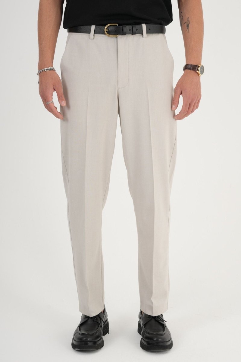 Comfort Slim Fit Kumaş Pantolon Bej - Redline