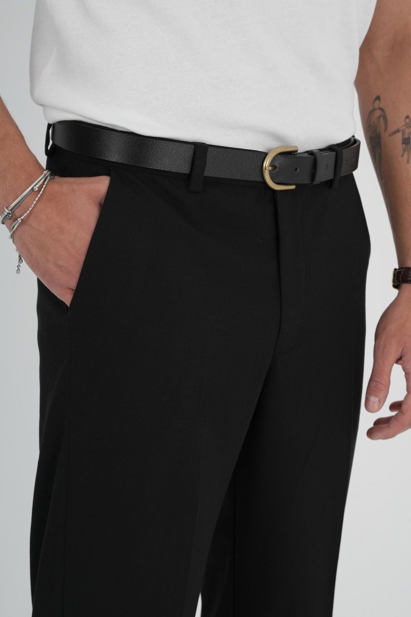 Comfort Slim Fit Kumaş Pantolon Siyah - Redline