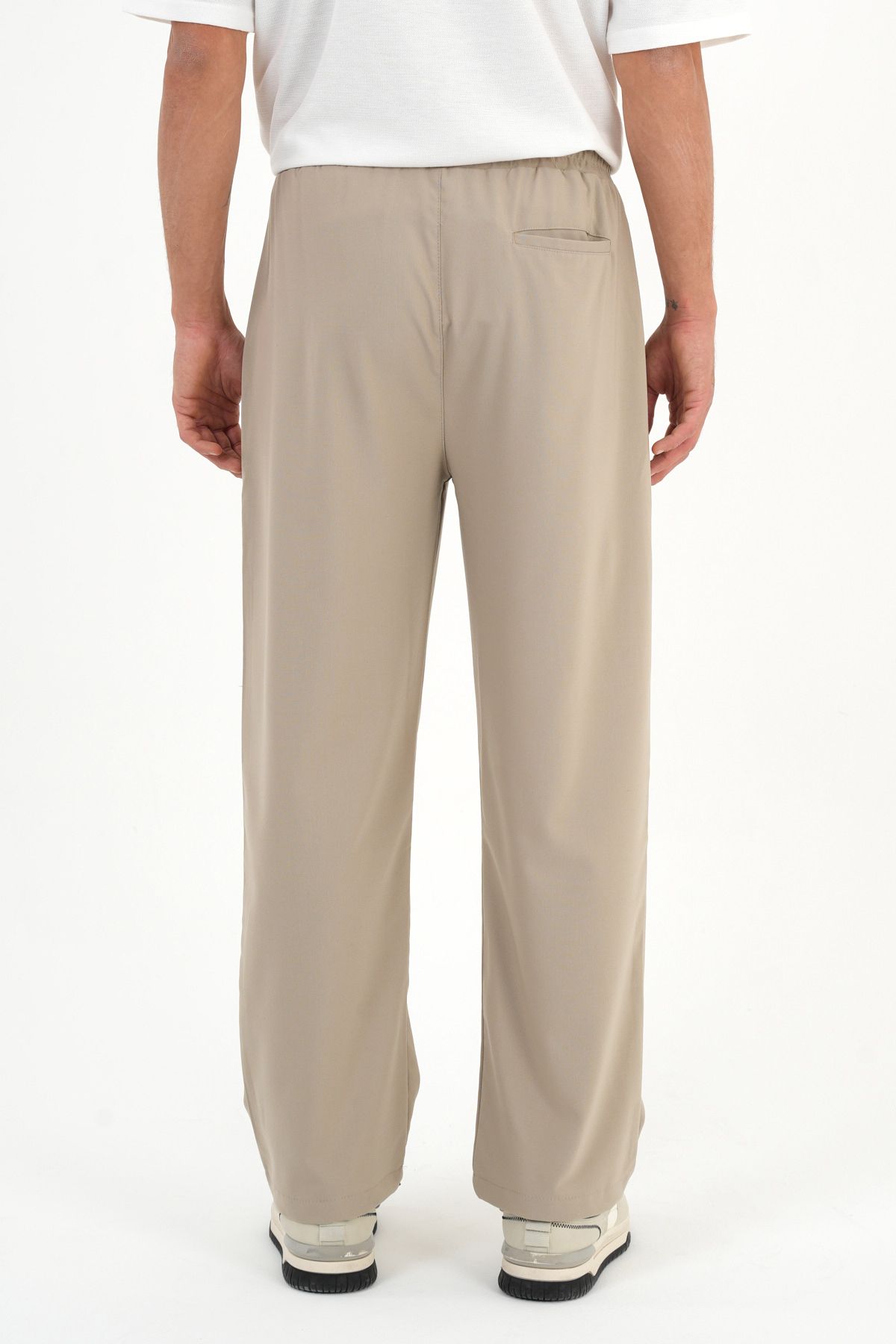 Anchor Baggy Kumaş Pantolon Bej