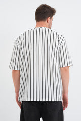 Shift Erkek Oversize Tişört Beyaz