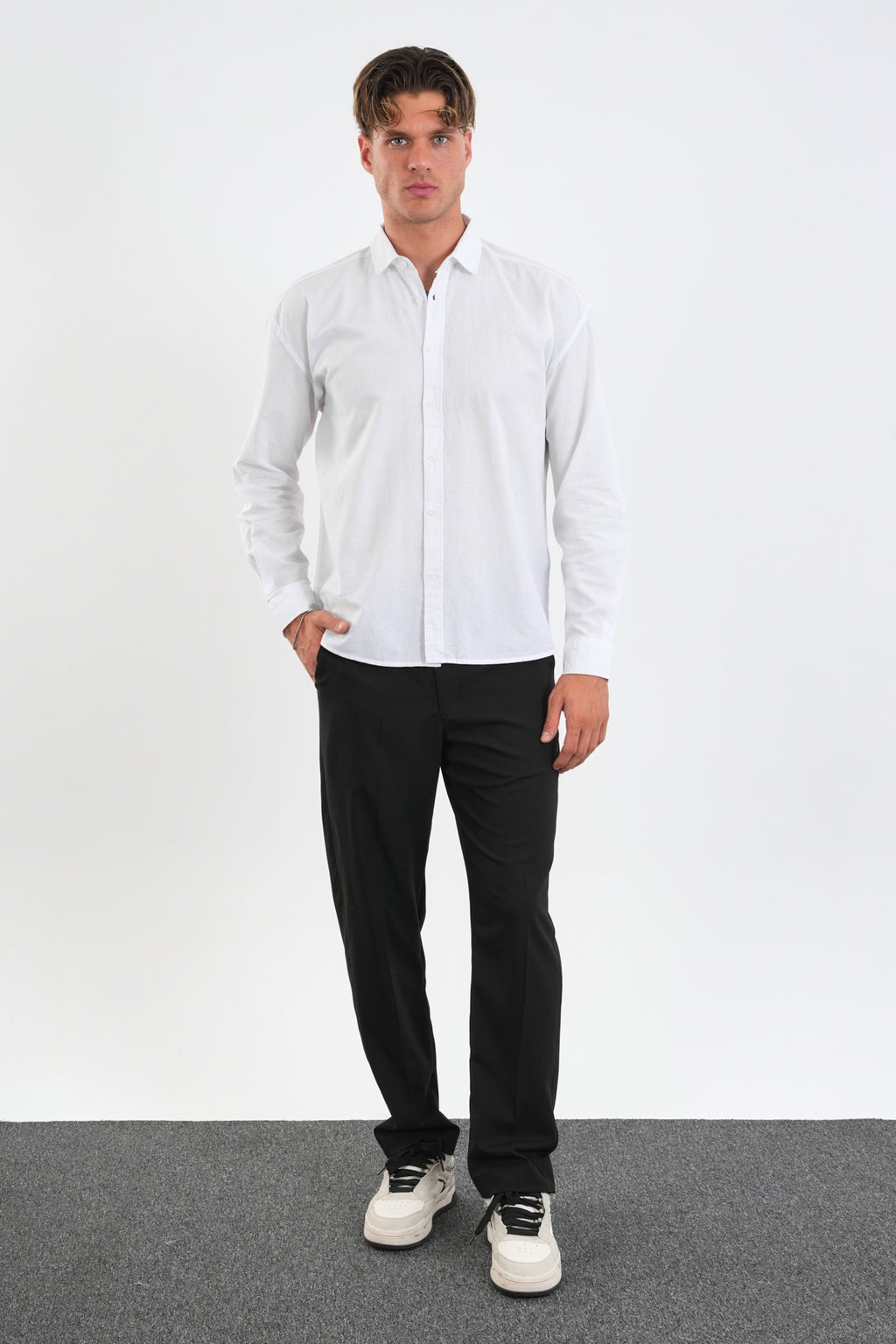 Infinity Comfort Fit Gömlek Beyaz