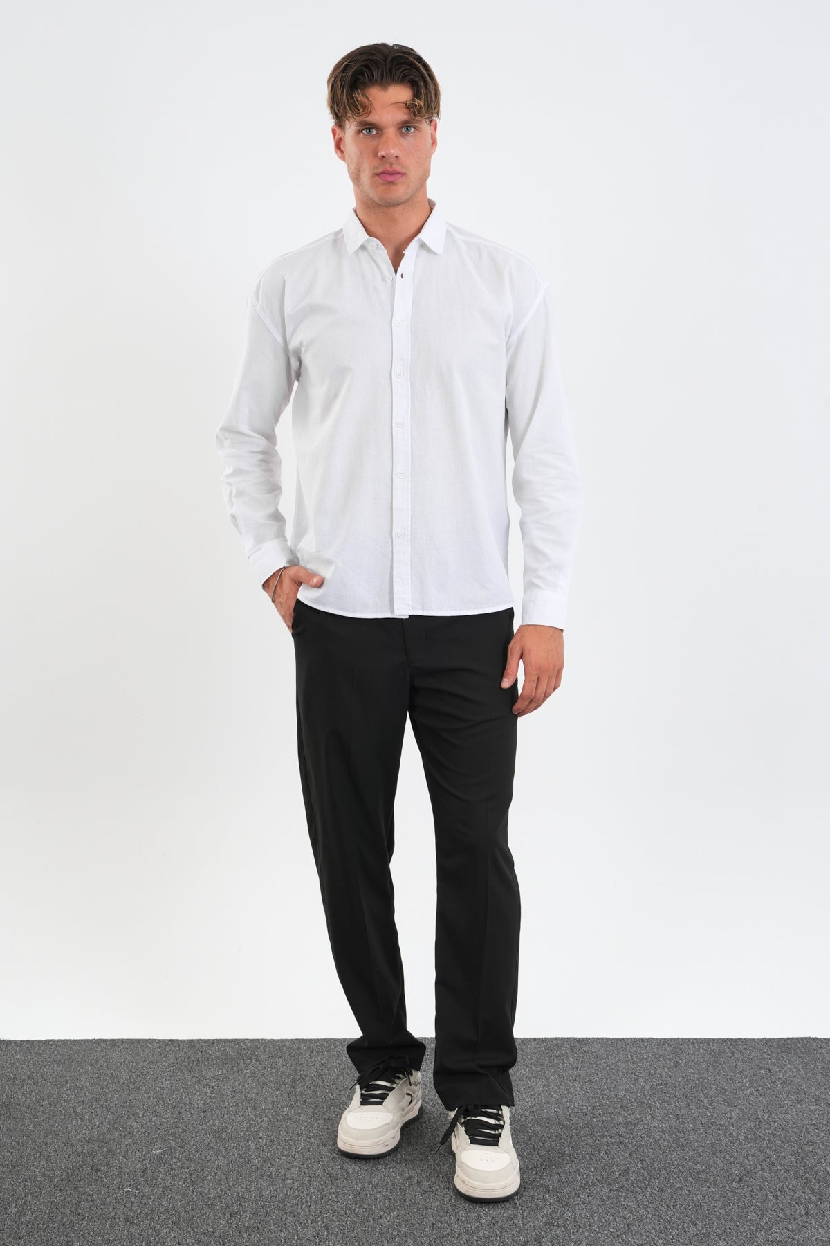 Infinity Comfort Fit Gömlek Beyaz