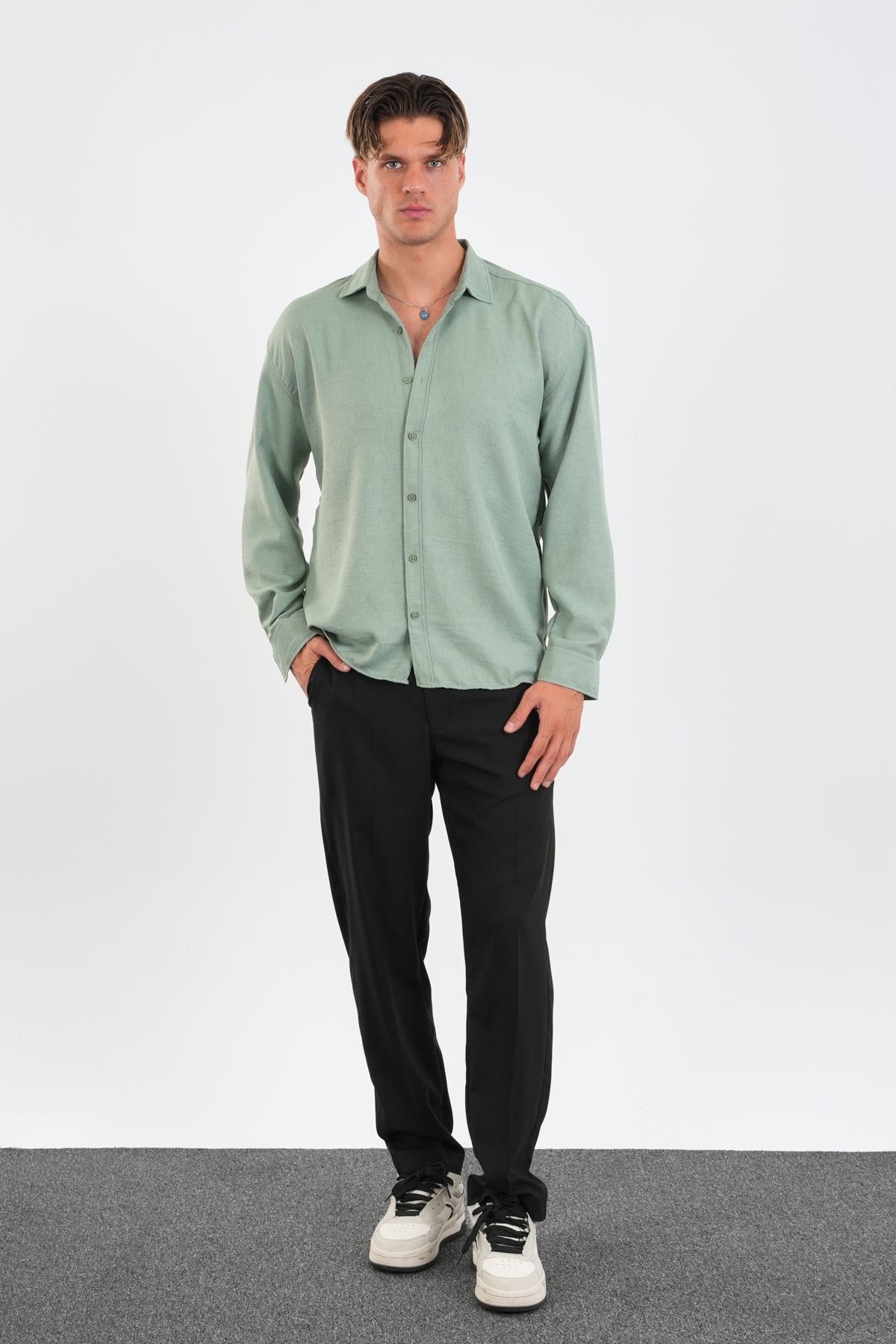 Linel Regular Fit Gömlek Mint
