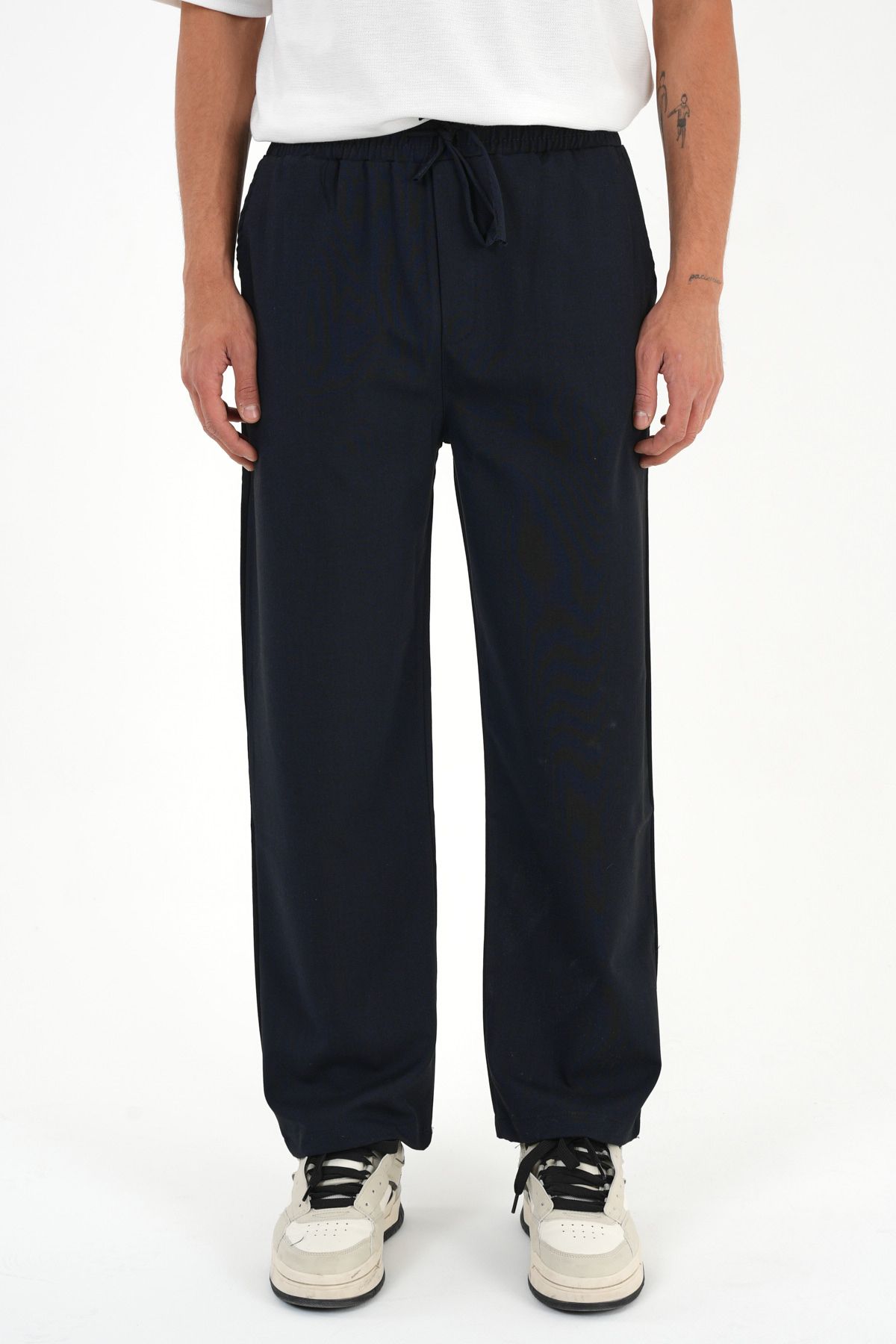 Anchor Baggy Kumaş Pantolon Lacivert