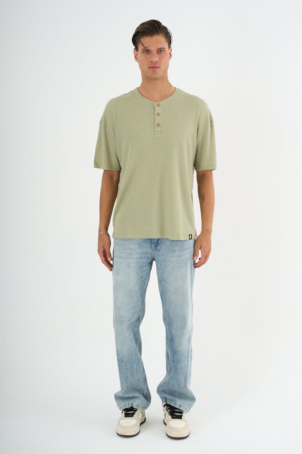 Mono Erkek Relax Fit Tişört Mint