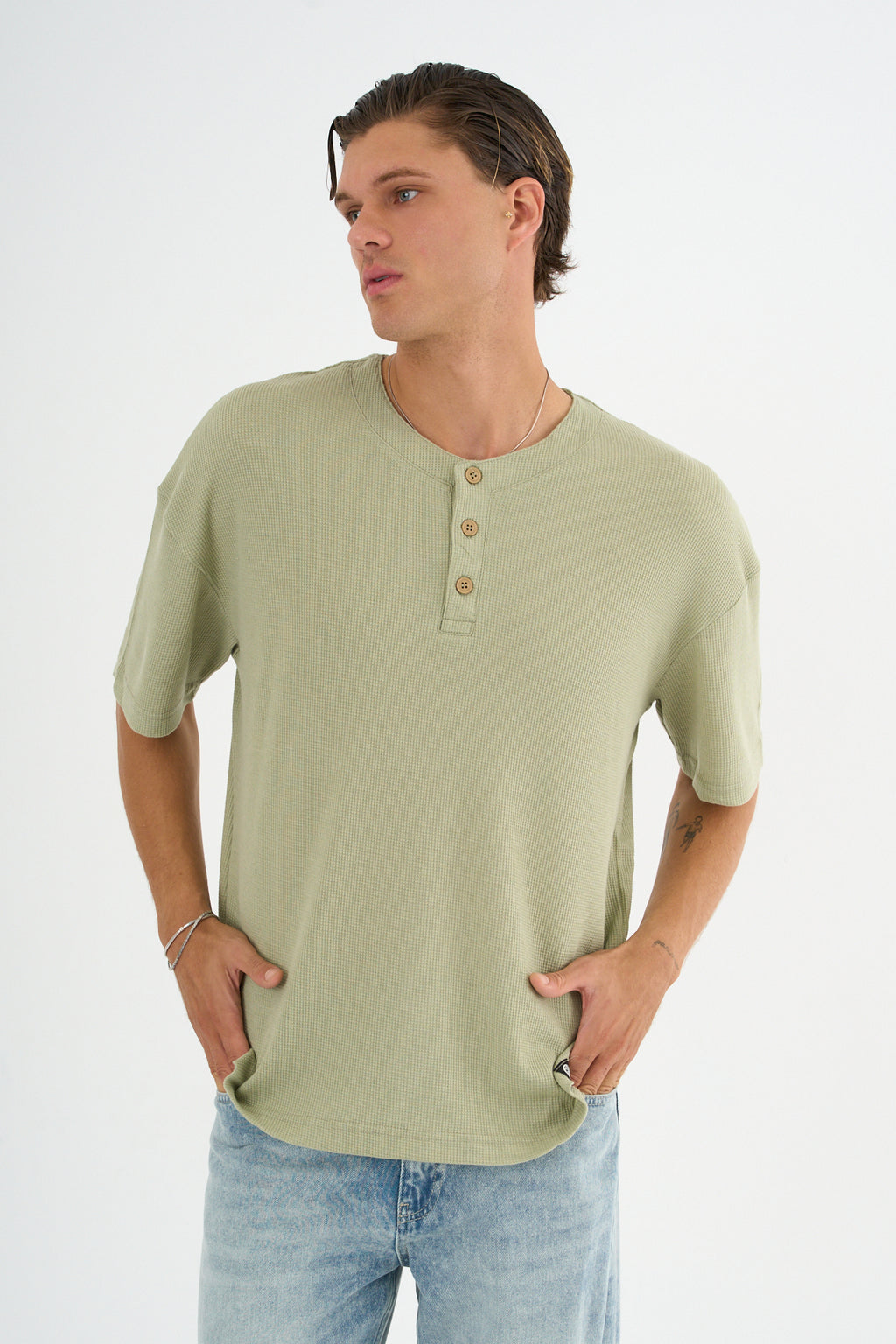 Mono Erkek Relax Fit Tişört Mint