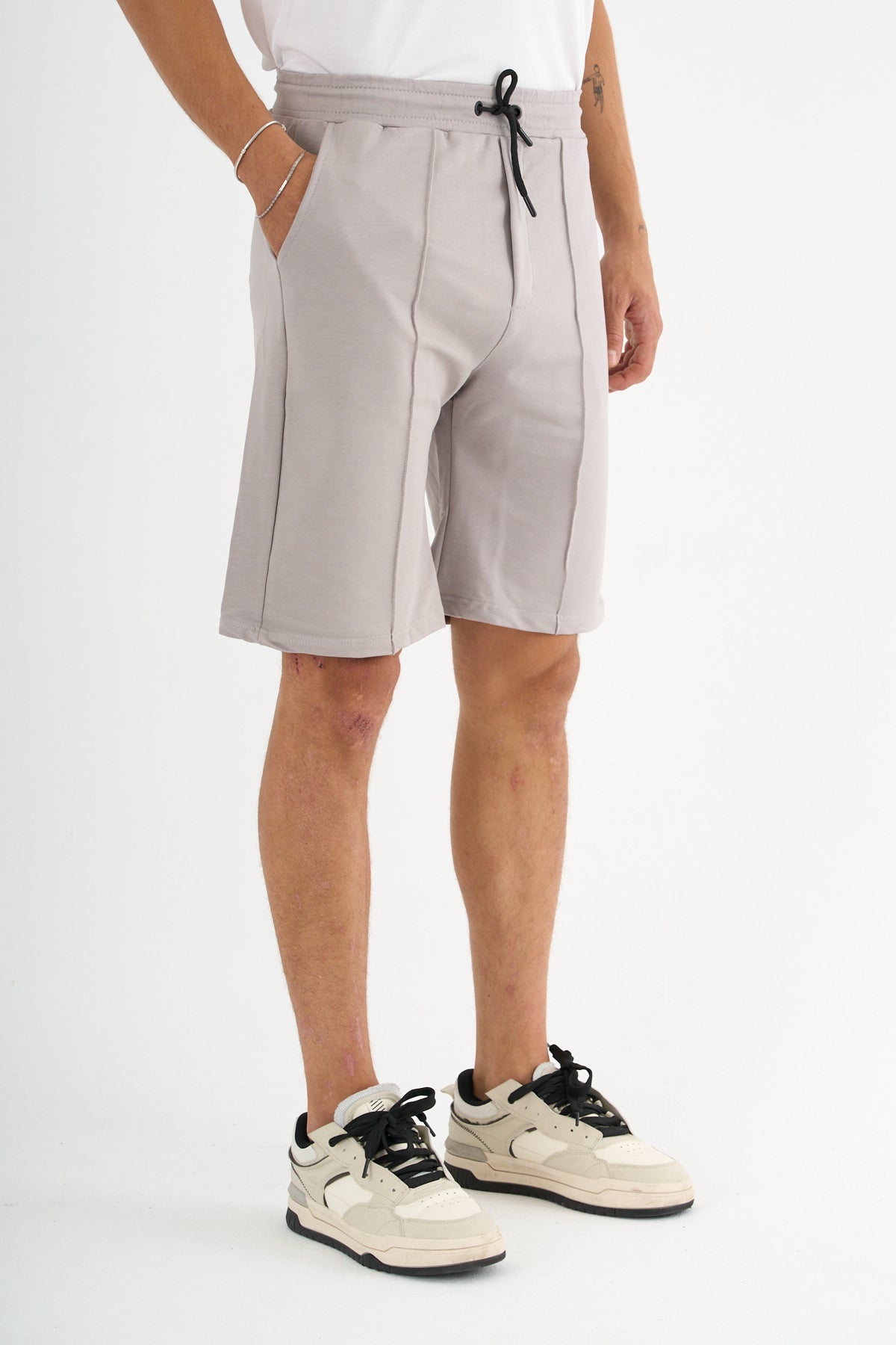 Zane Erkek Comfort Fit Gri Şort & Bermuda