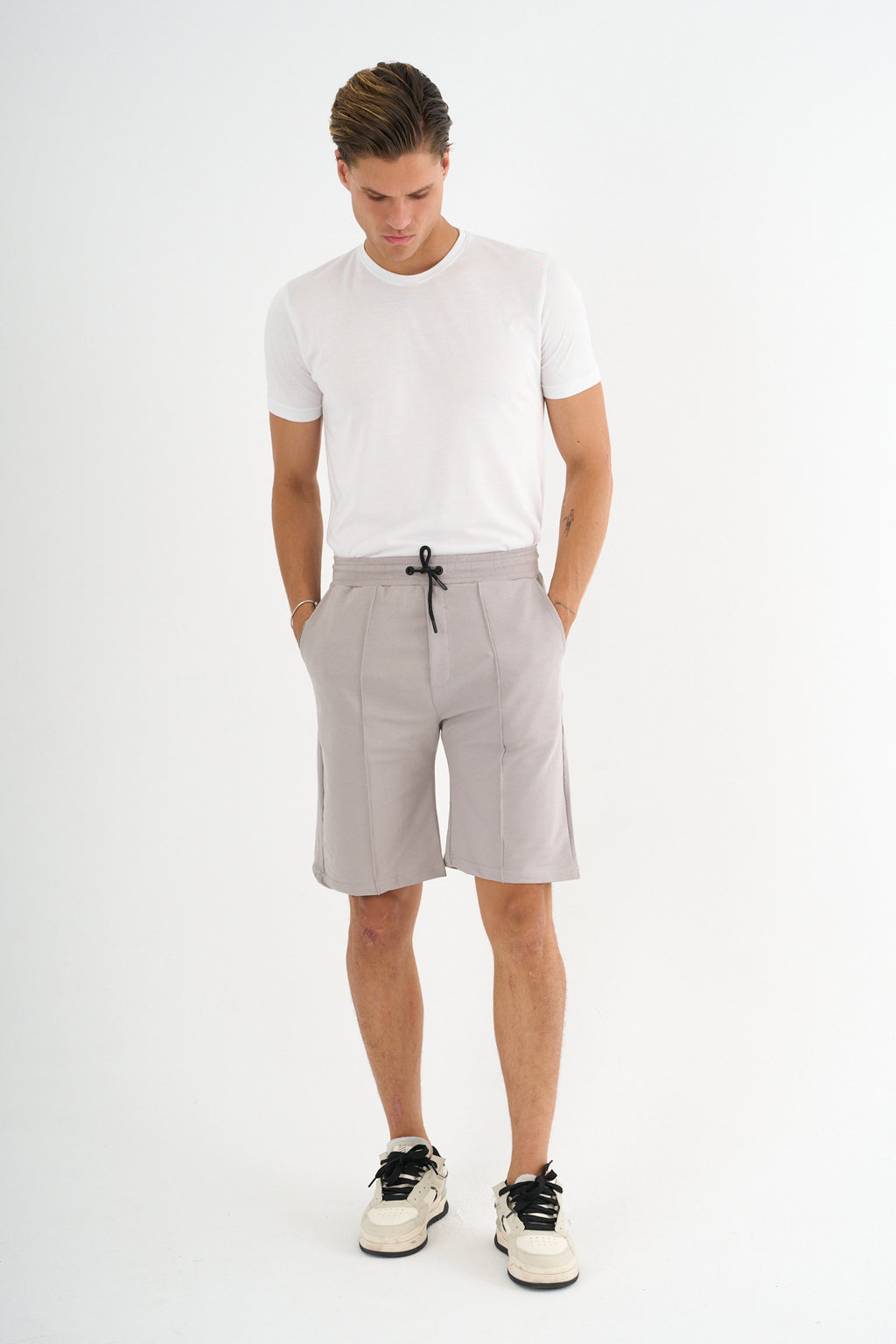 Zane Erkek Comfort Fit Gri Şort & Bermuda