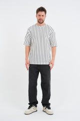 Shift Erkek Oversize Tişört Beyaz