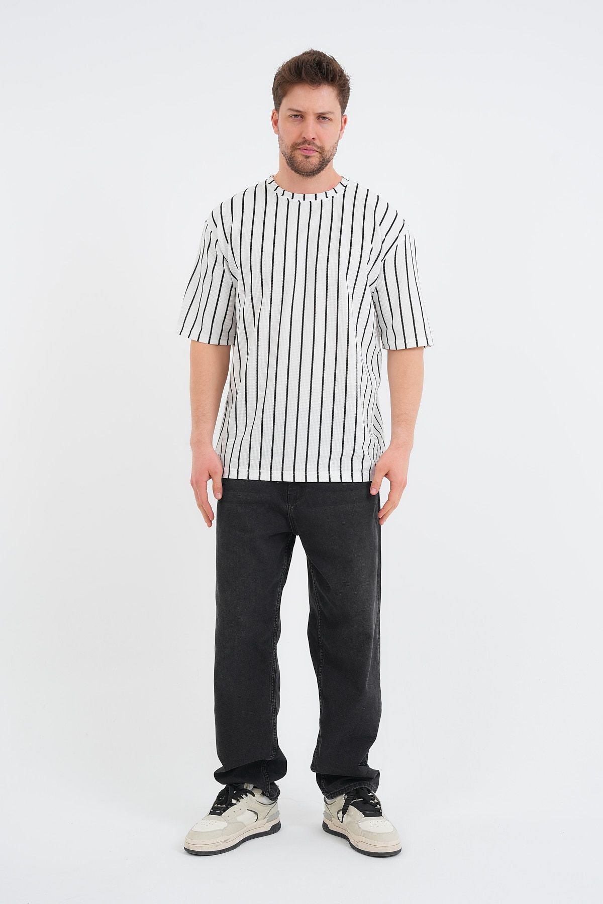 Shift Erkek Oversize Tişört Beyaz