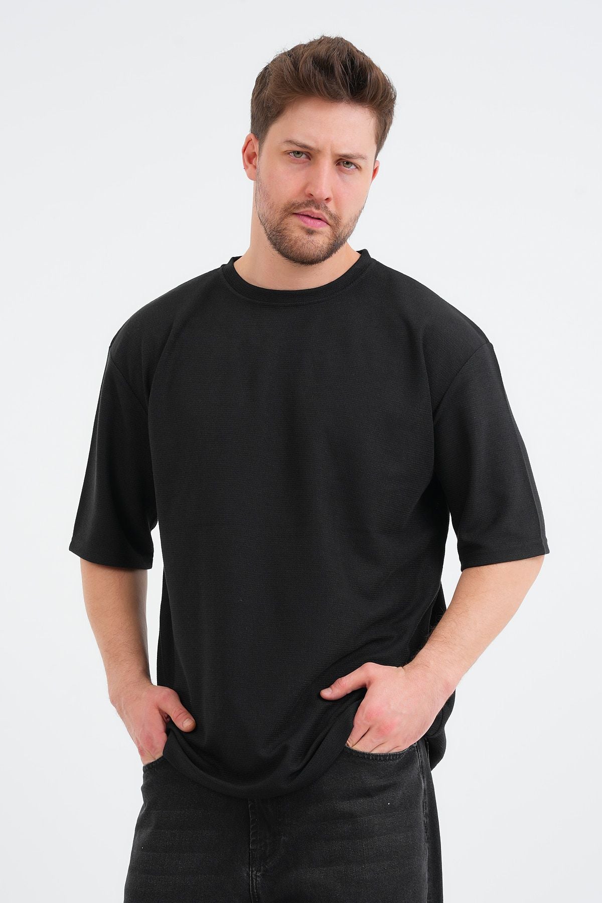 Sway Erkek Oversize Tişört Siyah