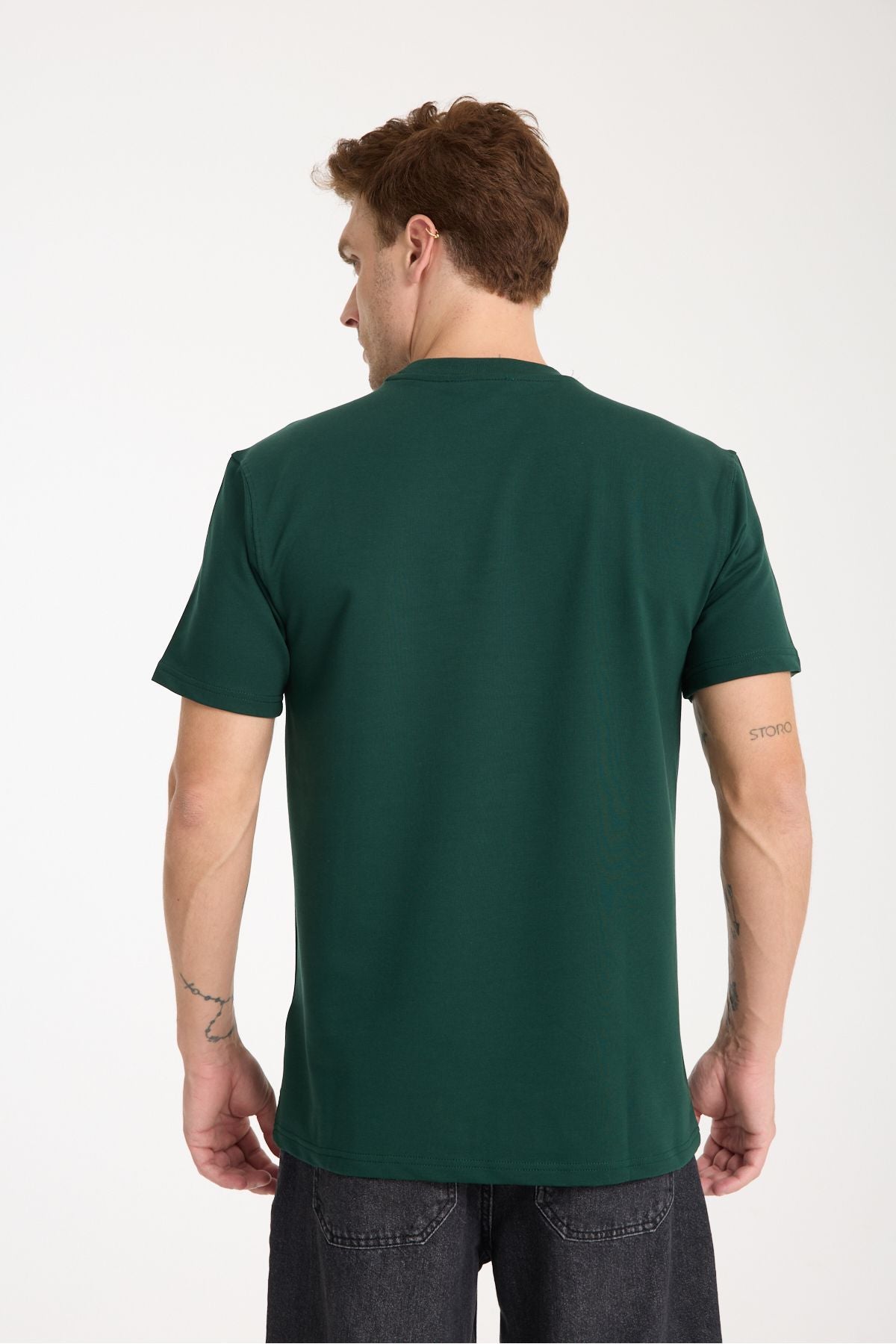 Slate Erkek Oversize Tişört Yeşil