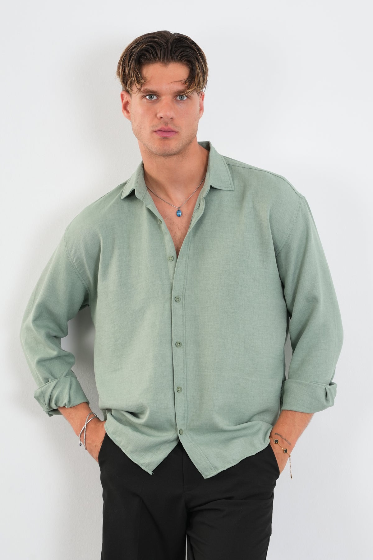 Linel Regular Fit Gömlek Mint
