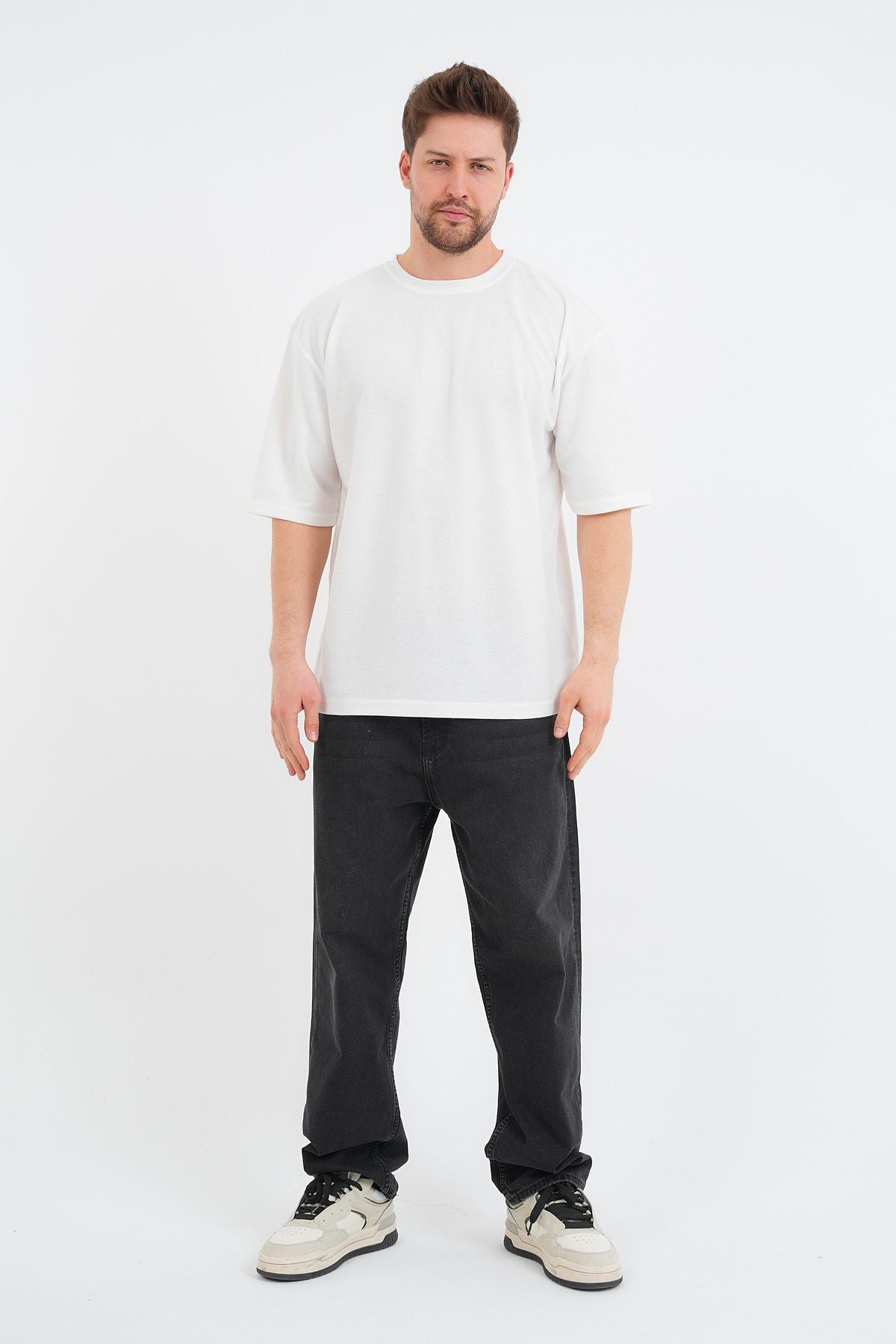 Sway Erkek Oversize Tişört Beyaz