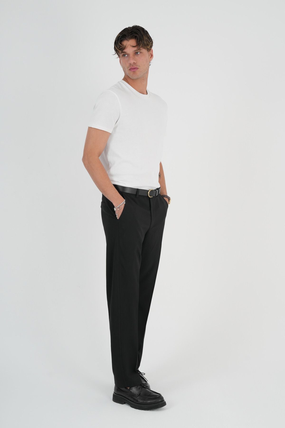 Comfort Slim Fit Kumaş Pantolon Siyah