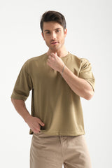 Plume Erkek Basic Oversize Tişört Haki