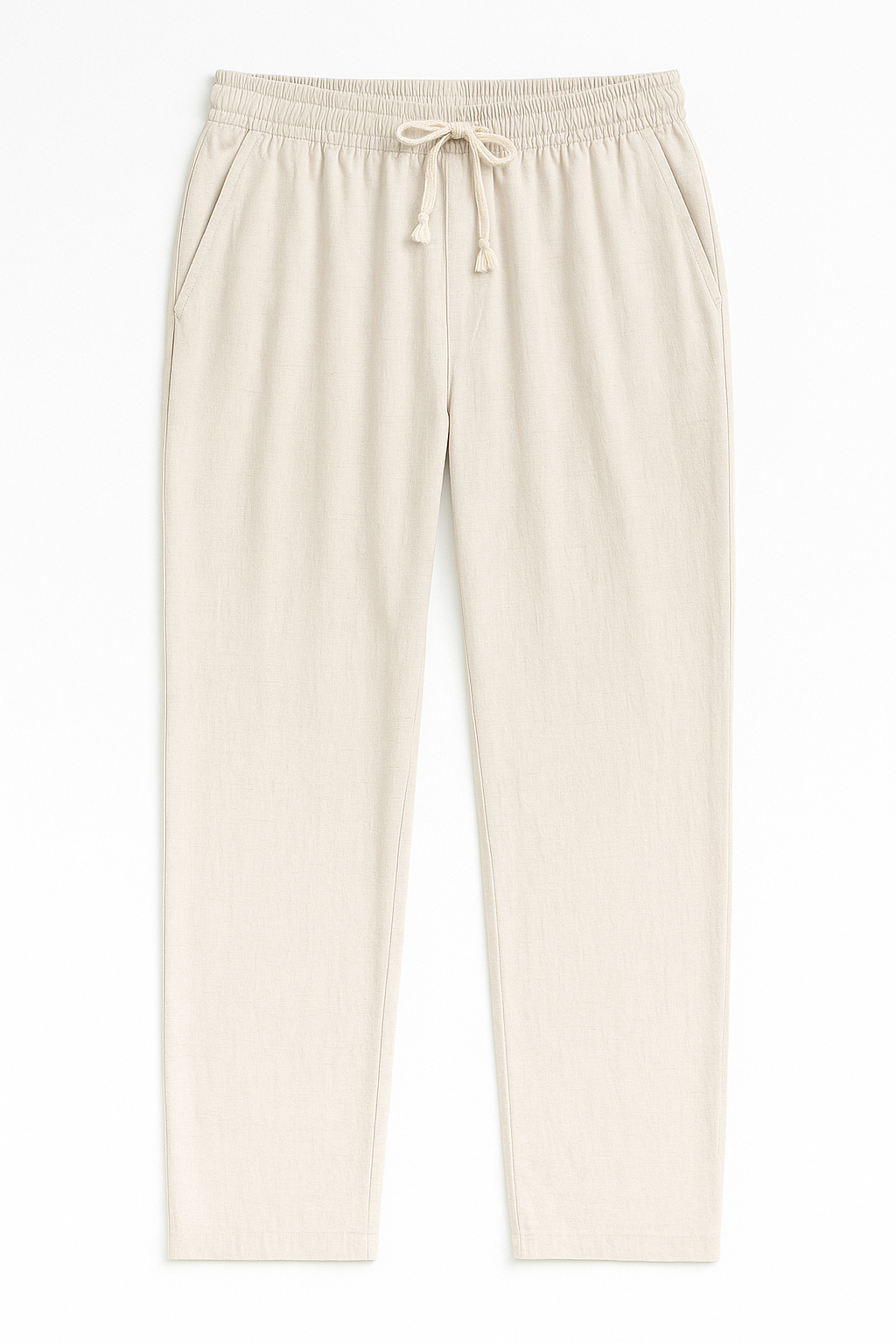 Luxe Baggy Mint Keten Pantolon