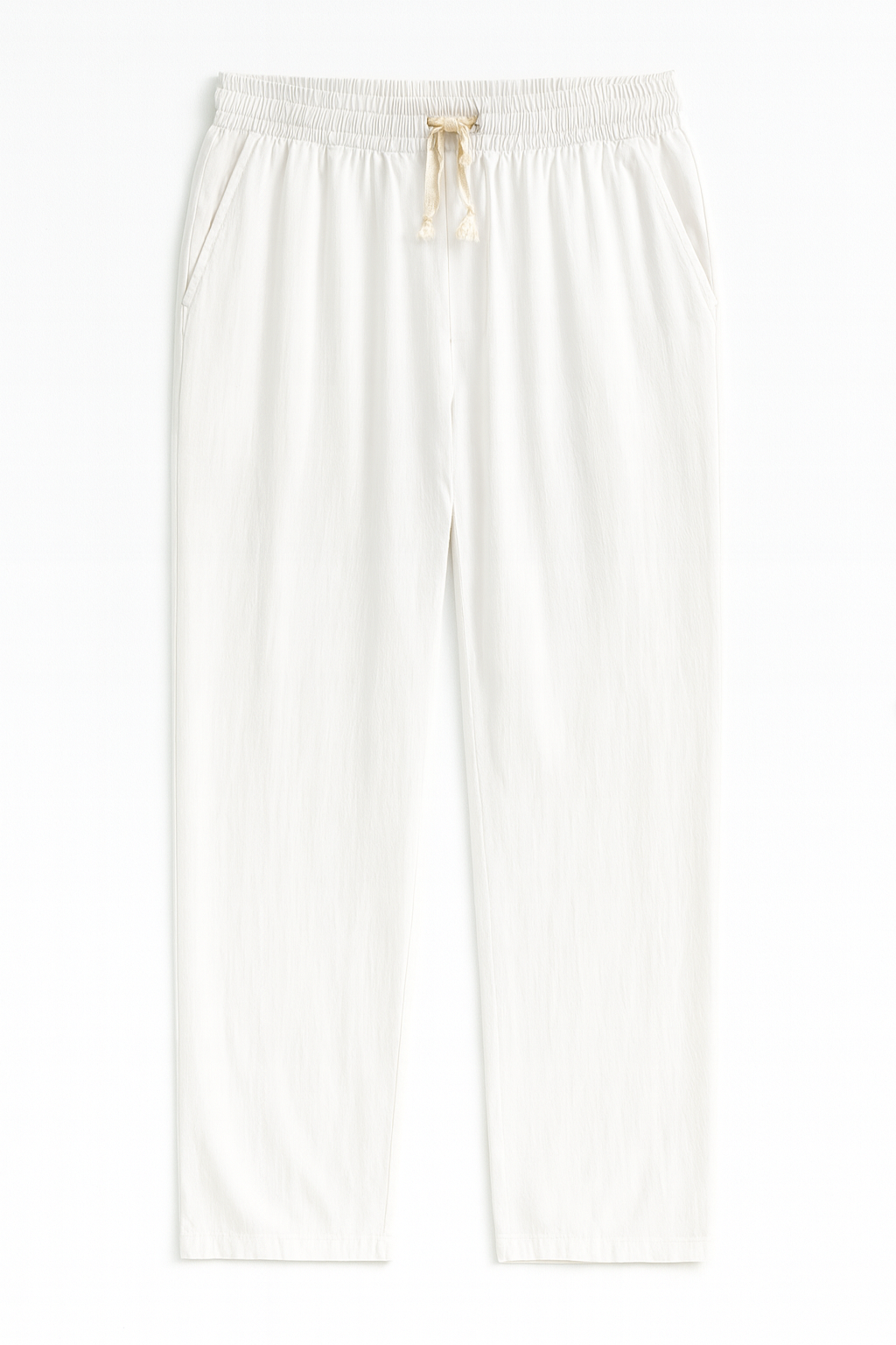 Luxe Baggy Mint Keten Pantolon