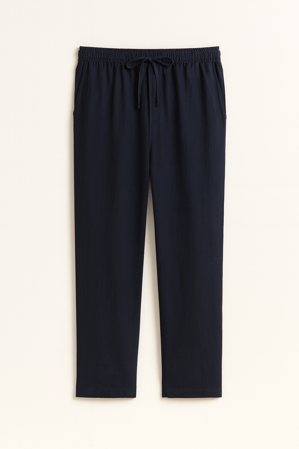 Saga Keten Baggy Pantolon Lacivert