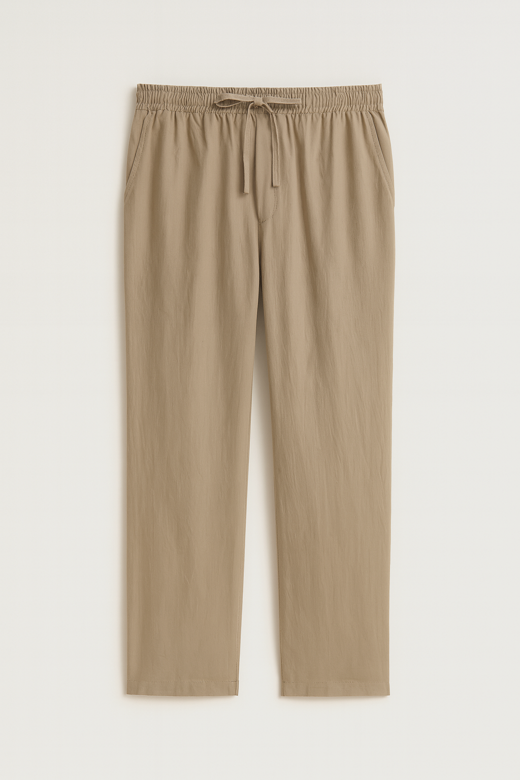 Saga Keten Baggy Pantolon Taş