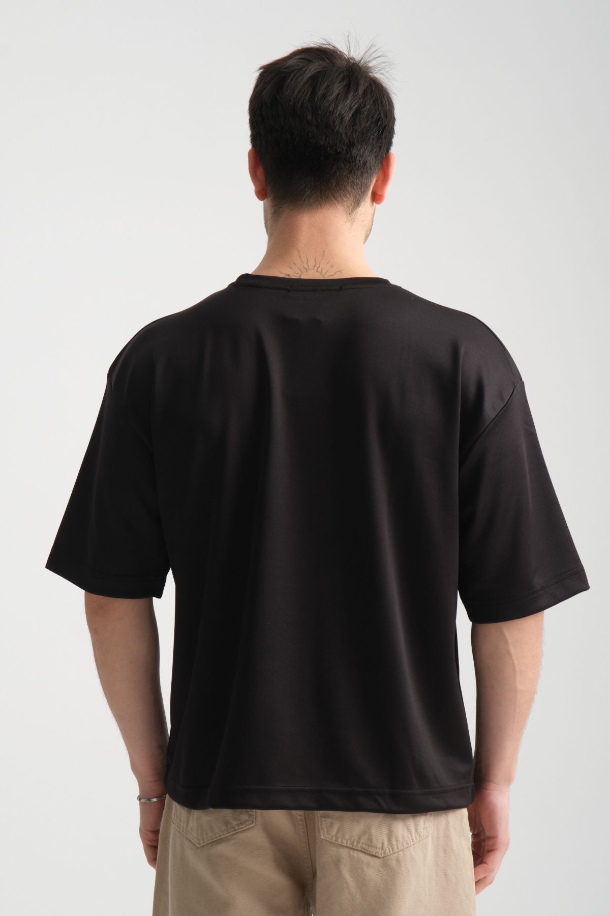 Plume Erkek Basic Oversize Tişört Siyah