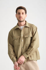 Grit Erkek Oversize Ceket Haki