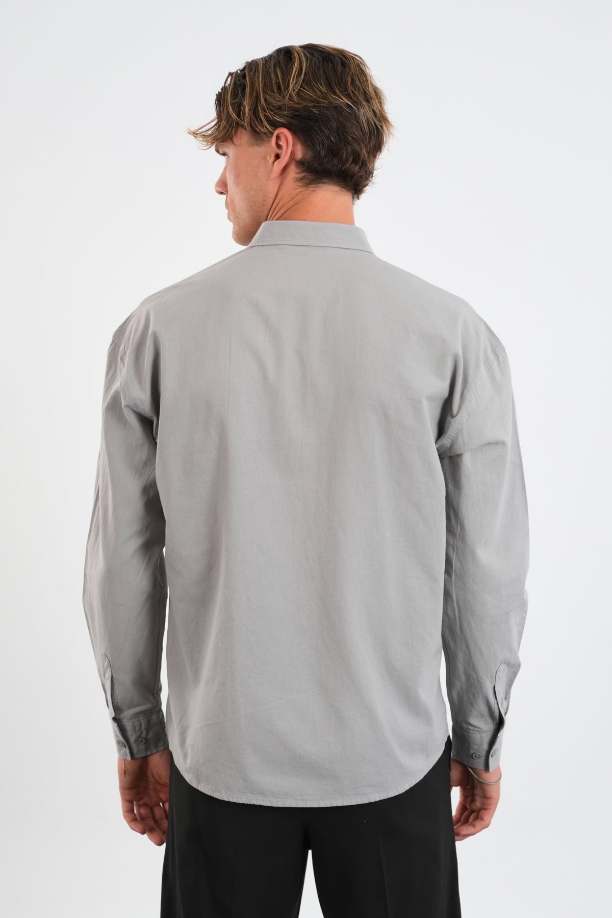 Infinity Comfort Fit Gömlek Gri