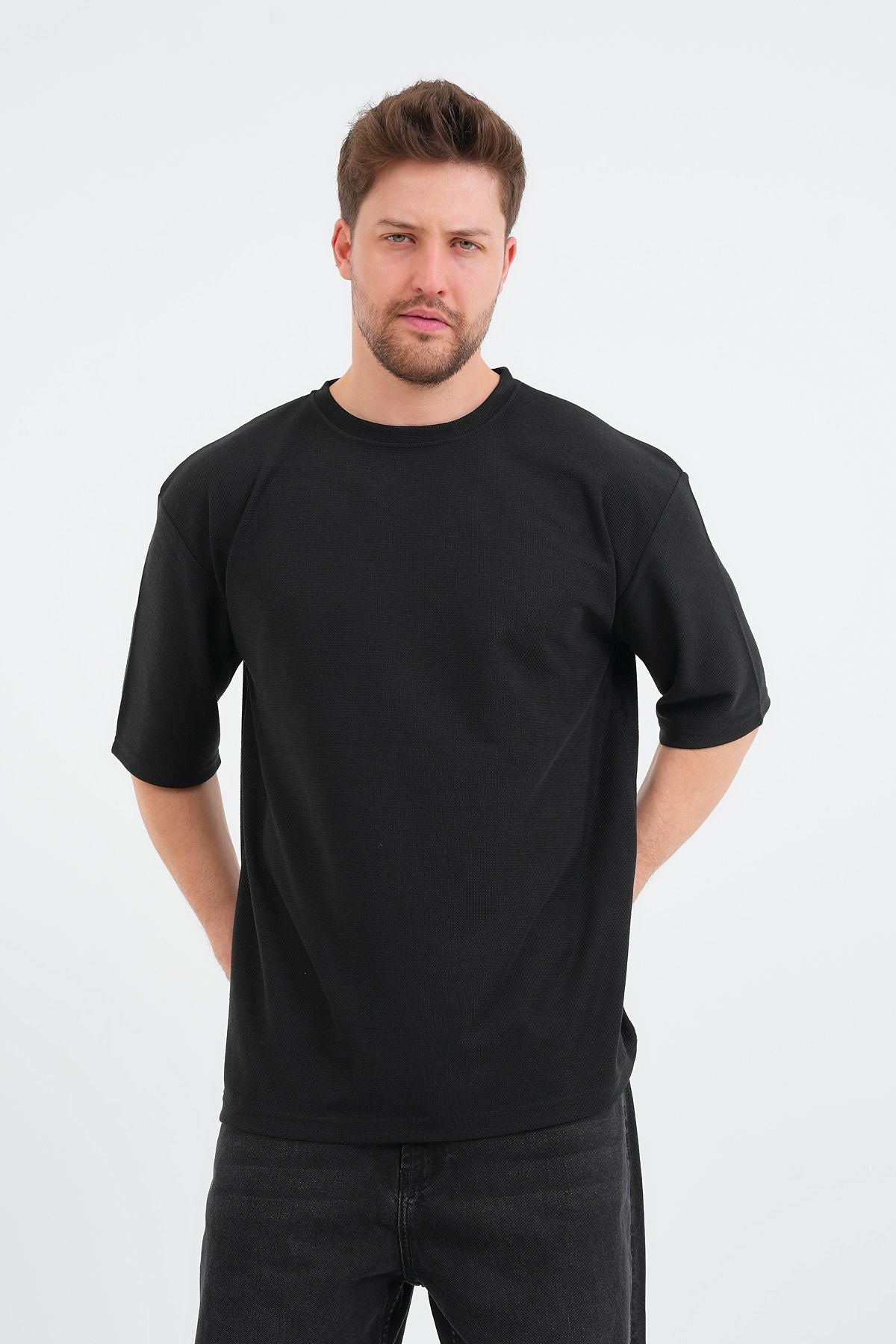 Sway Erkek Oversize Tişört Siyah