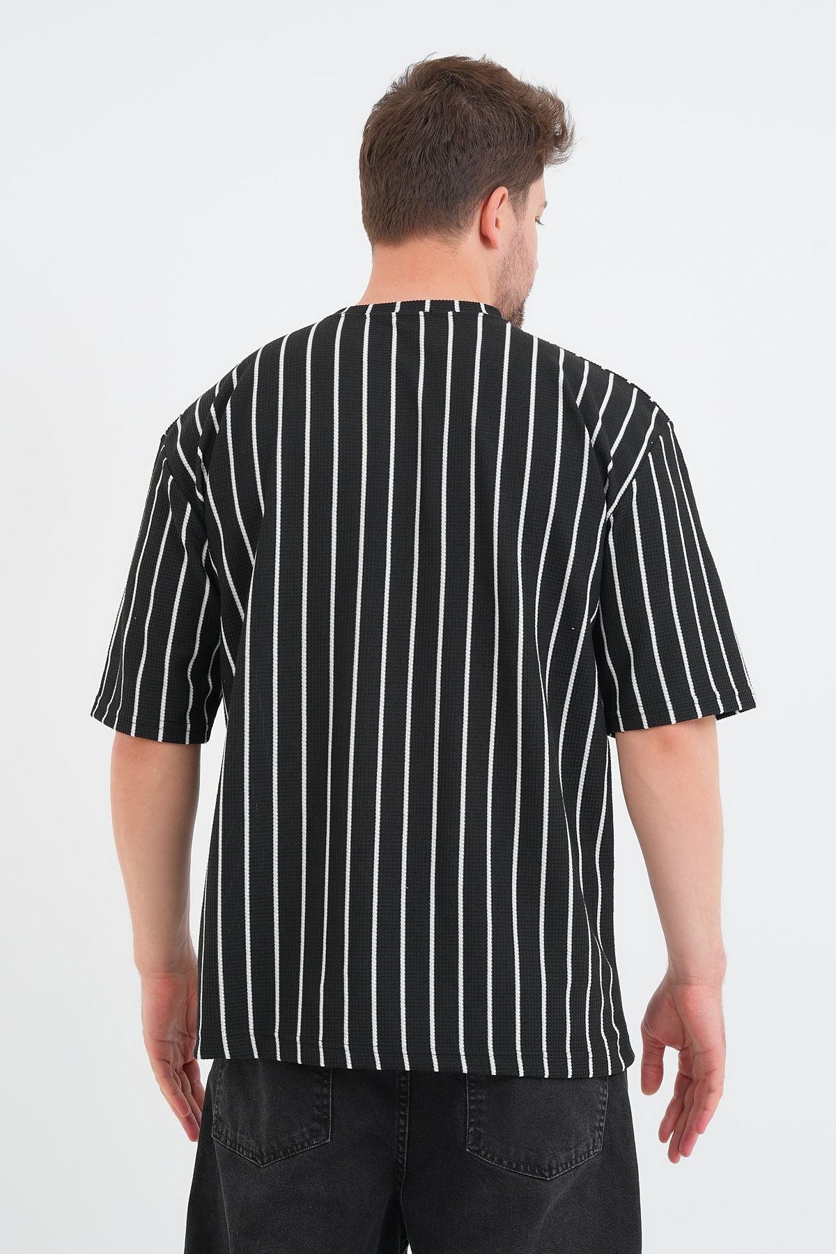 Shift Erkek Oversize Tişört Siyah