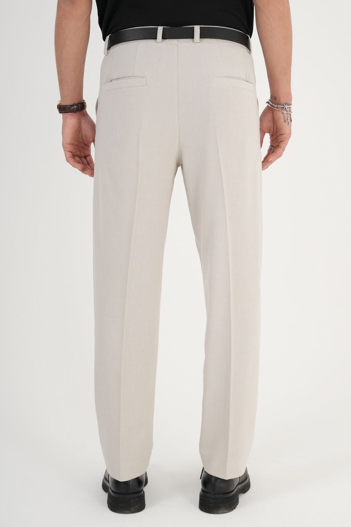 Comfort Slim Fit Kumaş Pantolon Bej