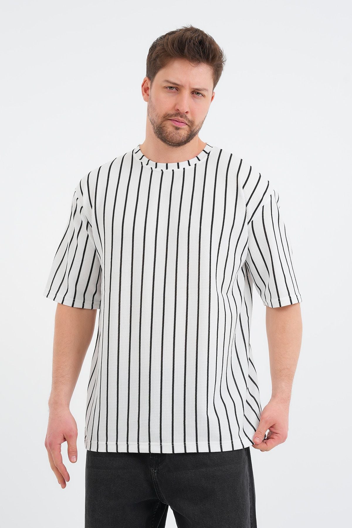 Shift Erkek Oversize Tişört Beyaz