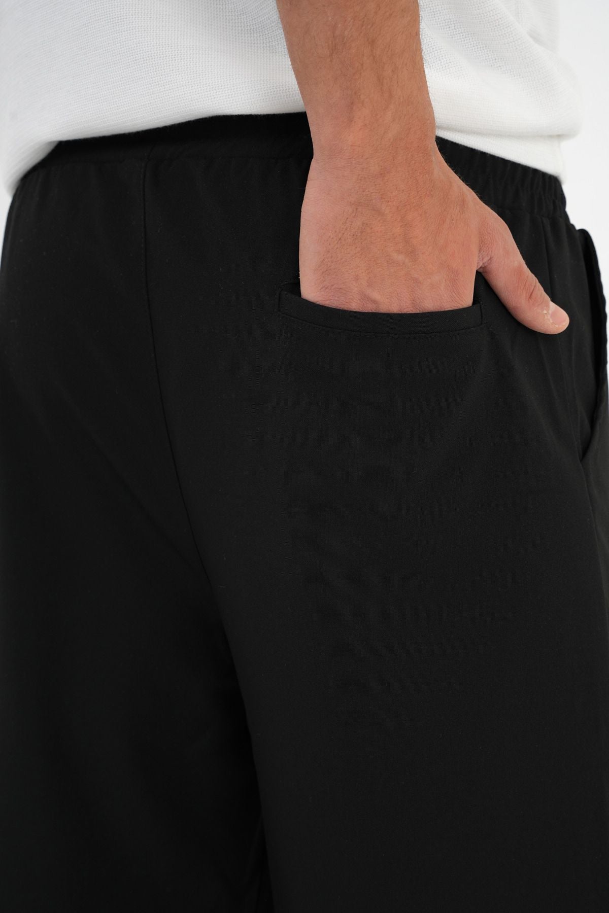Anchor Baggy Kumaş Pantolon Siyah