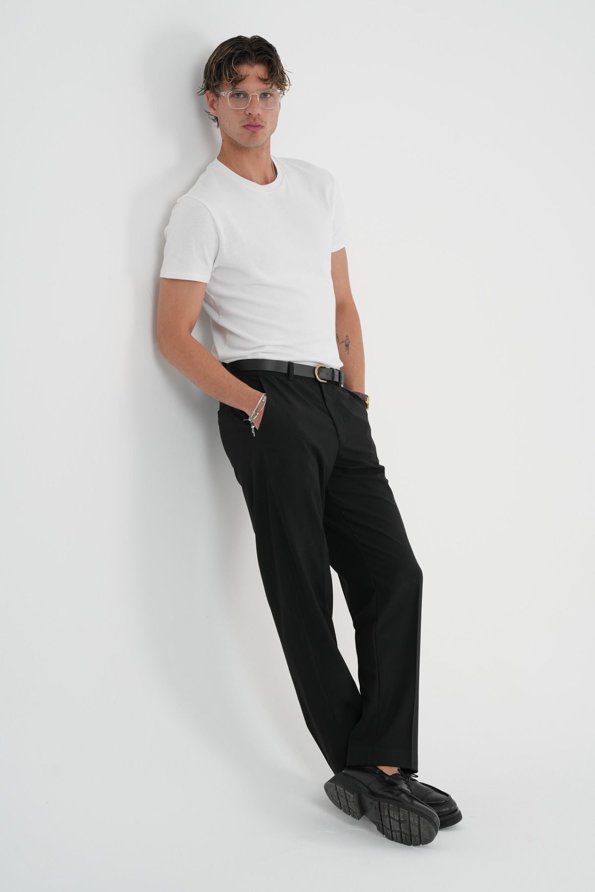Comfort Slim Fit Kumaş Pantolon Siyah