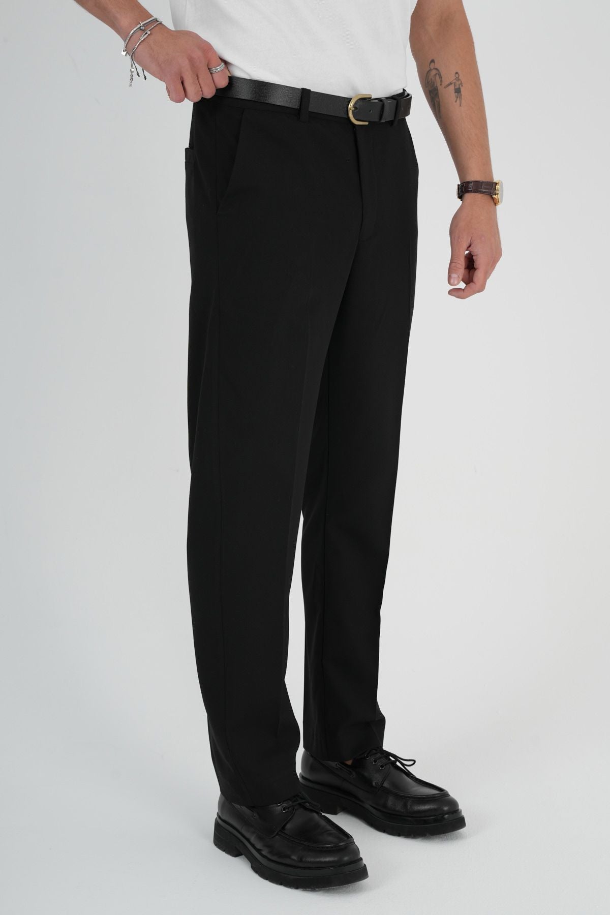 Comfort Slim Fit Kumaş Pantolon Siyah