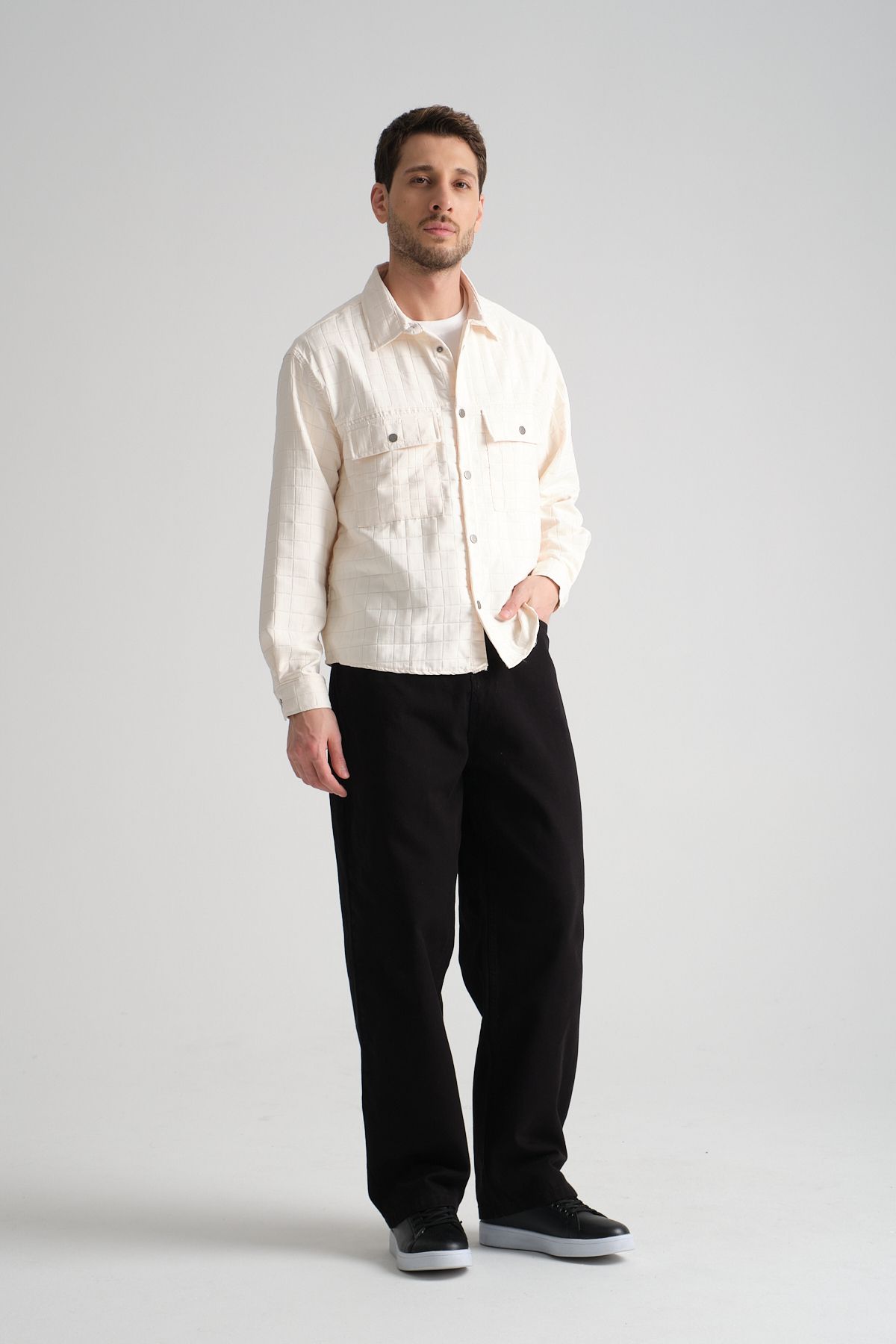 Grit Erkek Oversize Ceket Bej