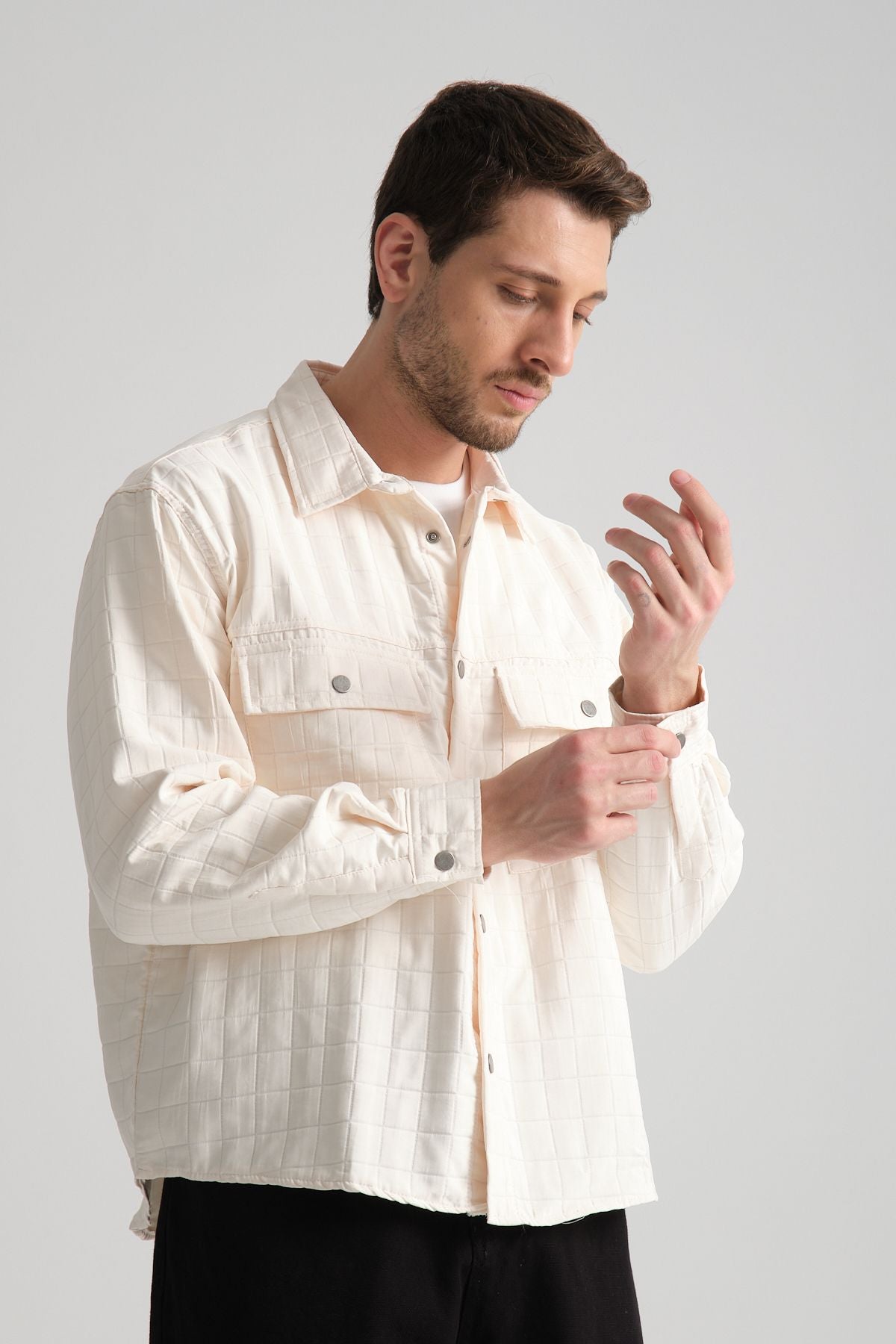 Grit Erkek Oversize Ceket Bej
