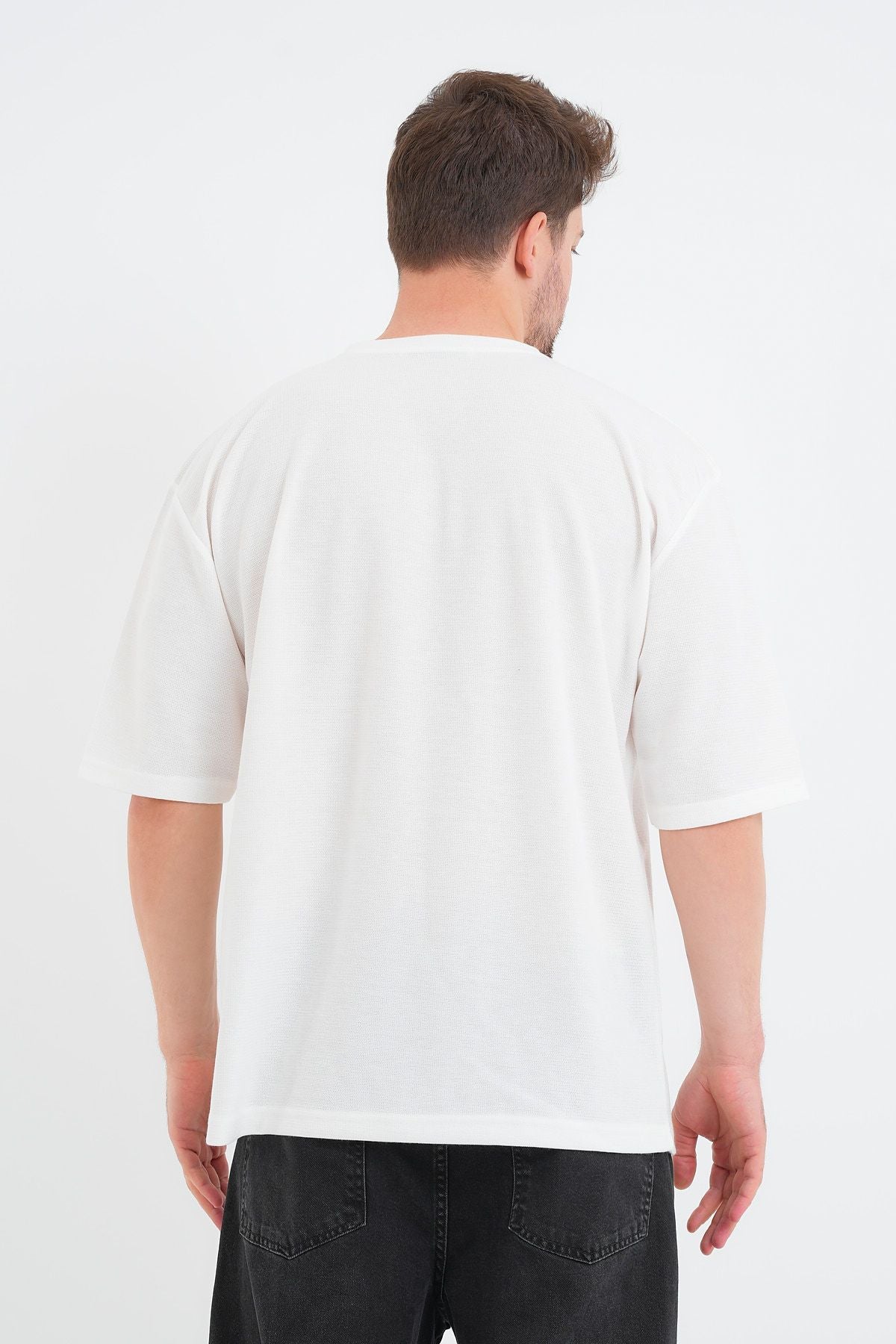 Sway Erkek Oversize Tişört Beyaz