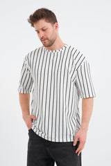 Shift Erkek Oversize Tişört Beyaz