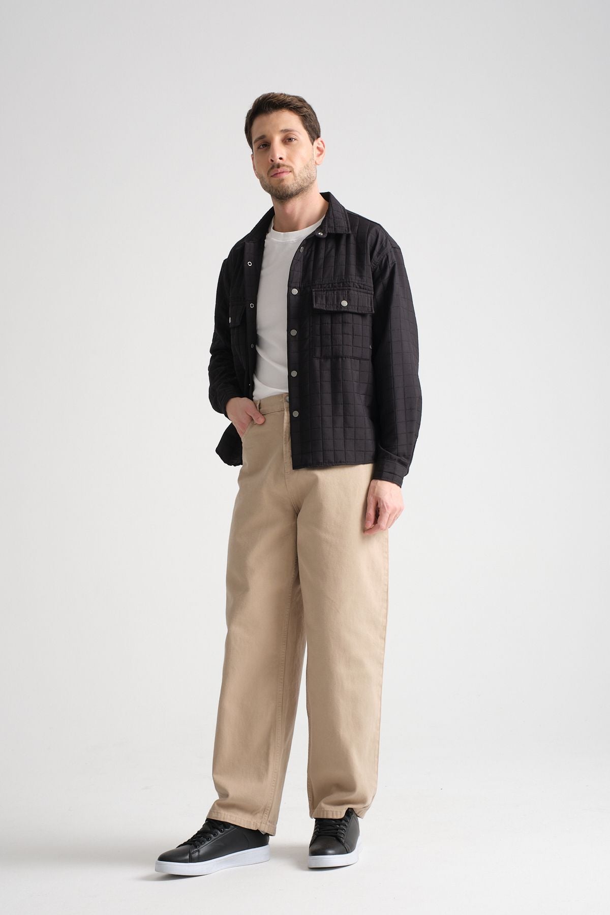 Grit Erkek Oversize Ceket Siyah