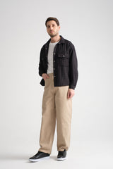 Grit Erkek Oversize Ceket Siyah