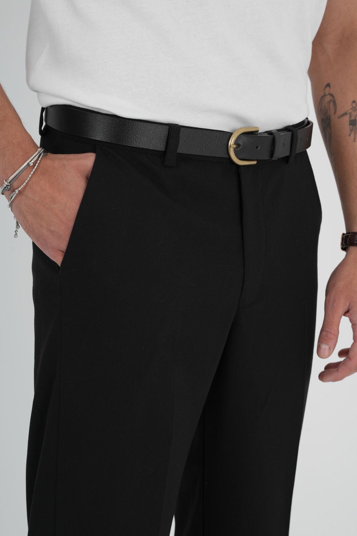 Comfort Slim Fit Kumaş Pantolon Siyah