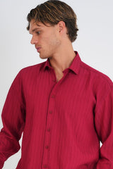 Alto Oversize Gömlek Bordo - Redline