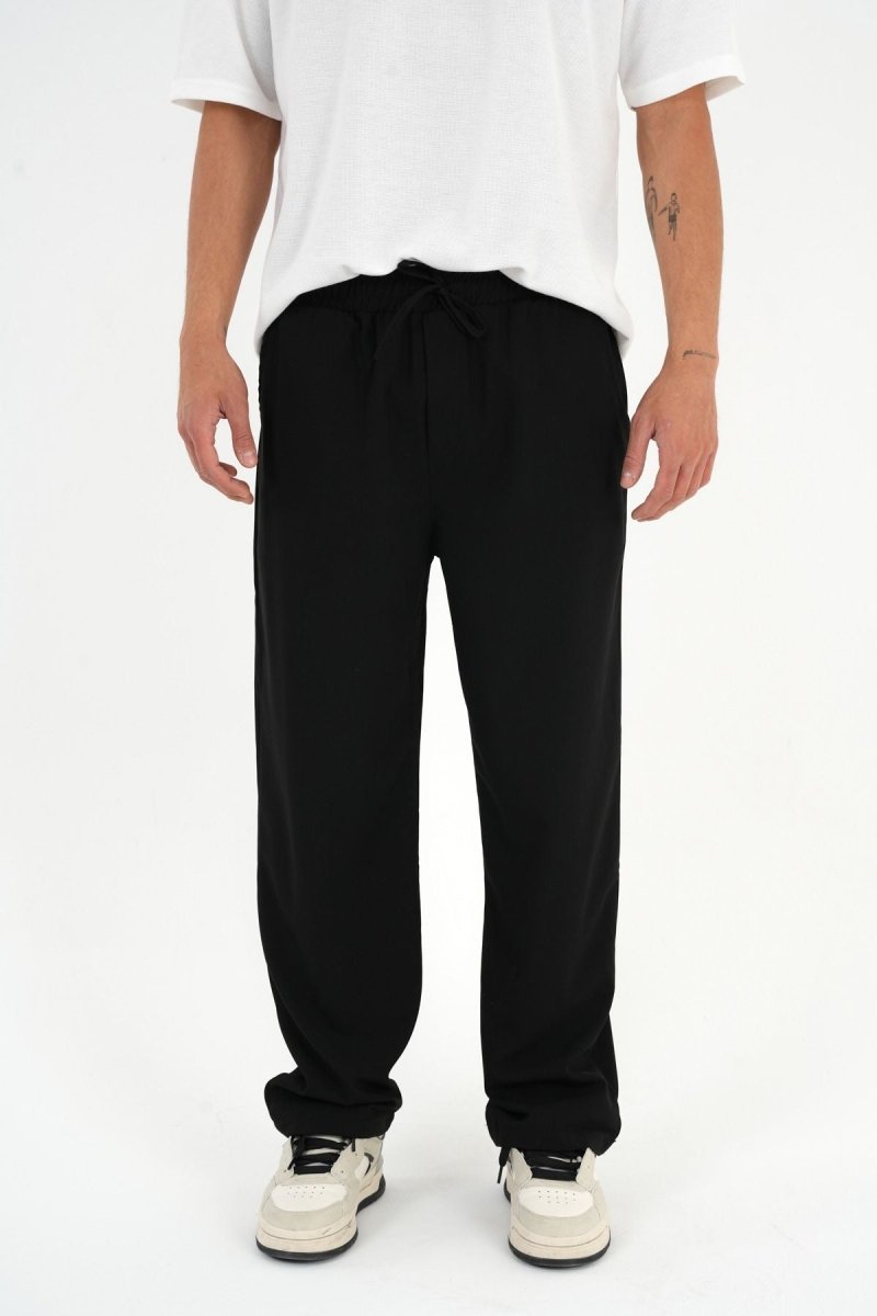 Anchor Baggy Kumaş Pantolon Siyah - Redline