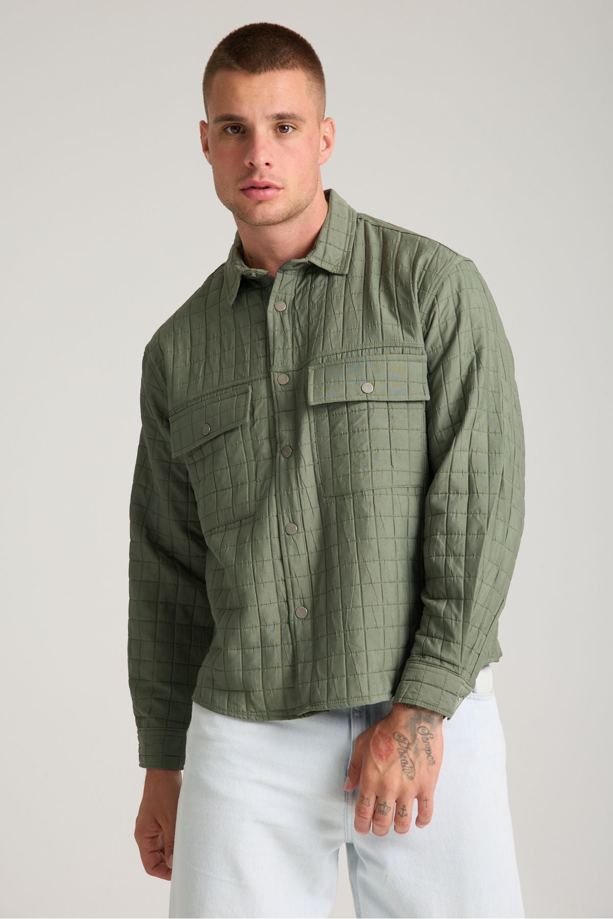 Grit Erkek Oversize Ceket Yeşil Yeşil