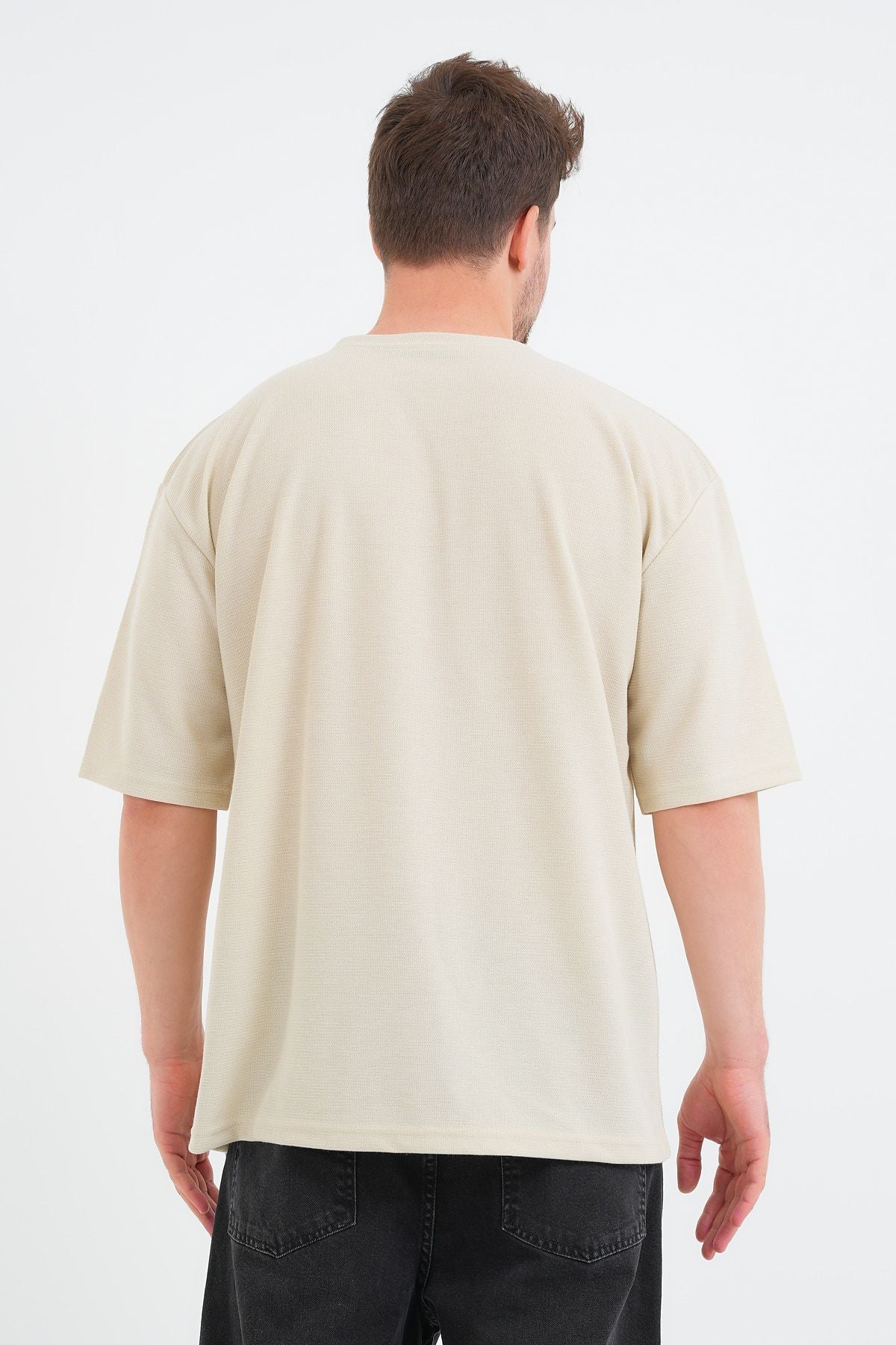 Sway Erkek Oversize Tişört Bej