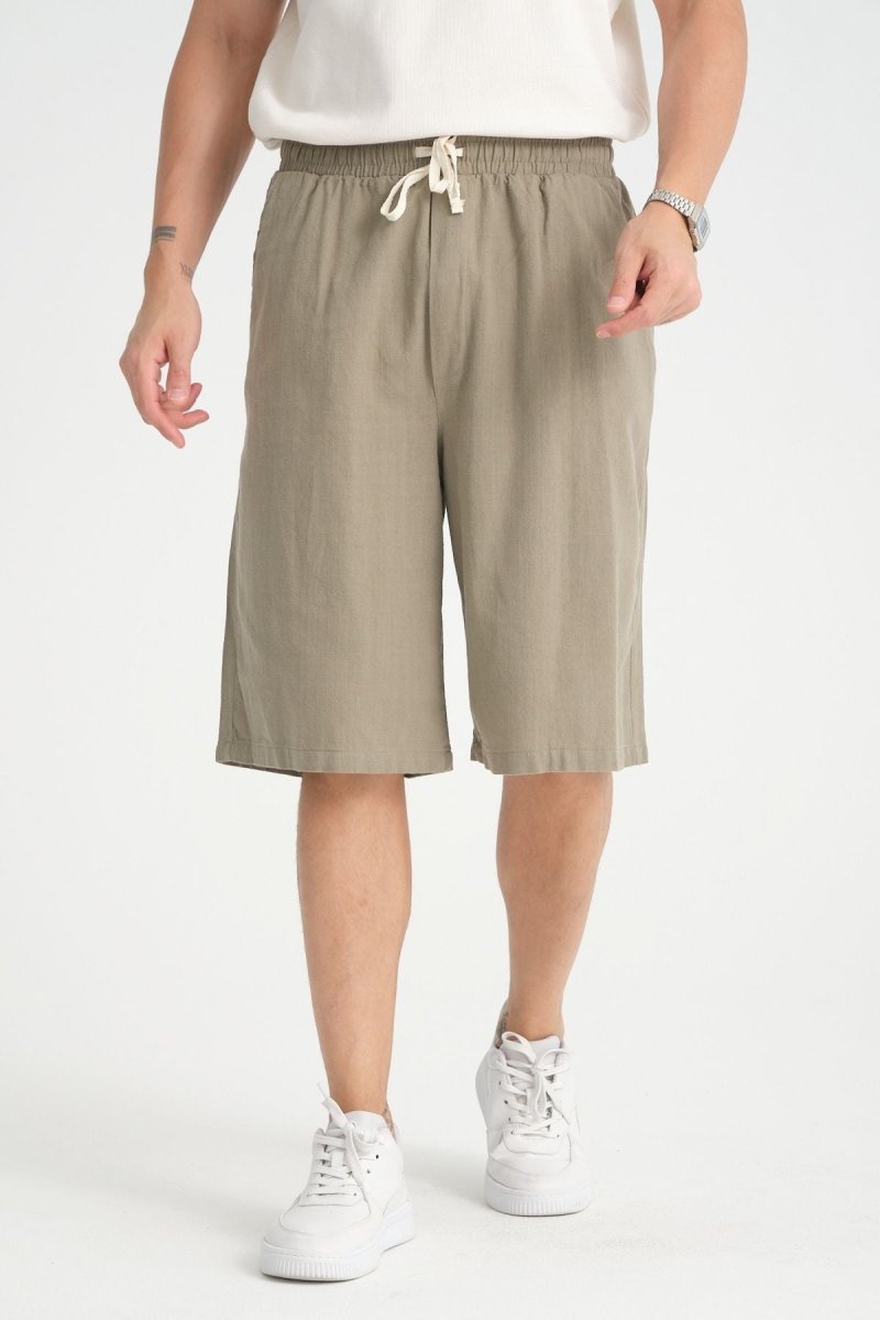 Baggy Fit Bermuda & Şort Haki - Redline
