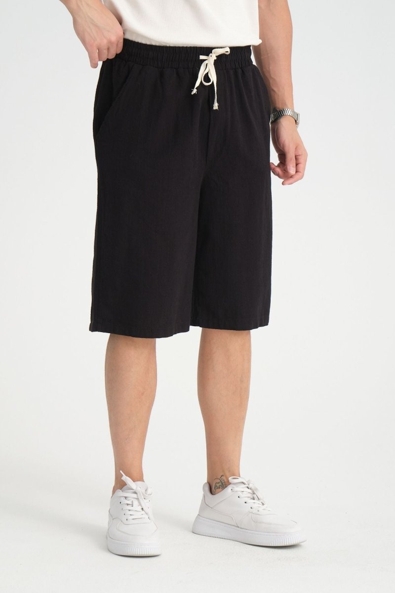 Baggy Fit Bermuda & Şort Siyah - Redline